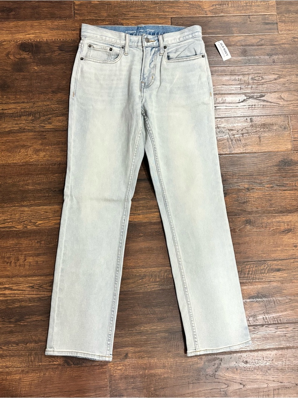 Old Navy Pale Blue Straight-Leg Jeans 28x30